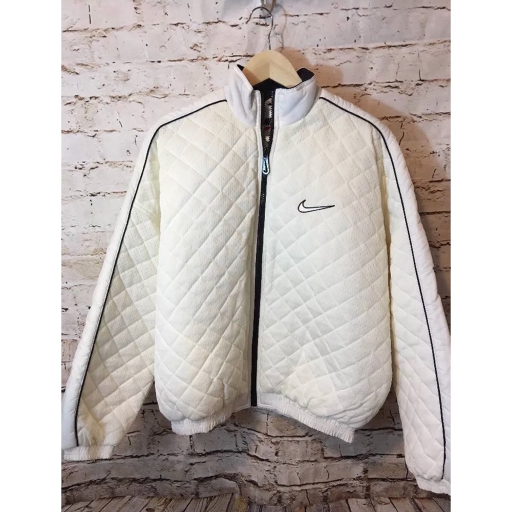 👊🏼SOLD👊🏼Nike Air Vintage 90’s Quilted Bomber - Picture 1 of 4